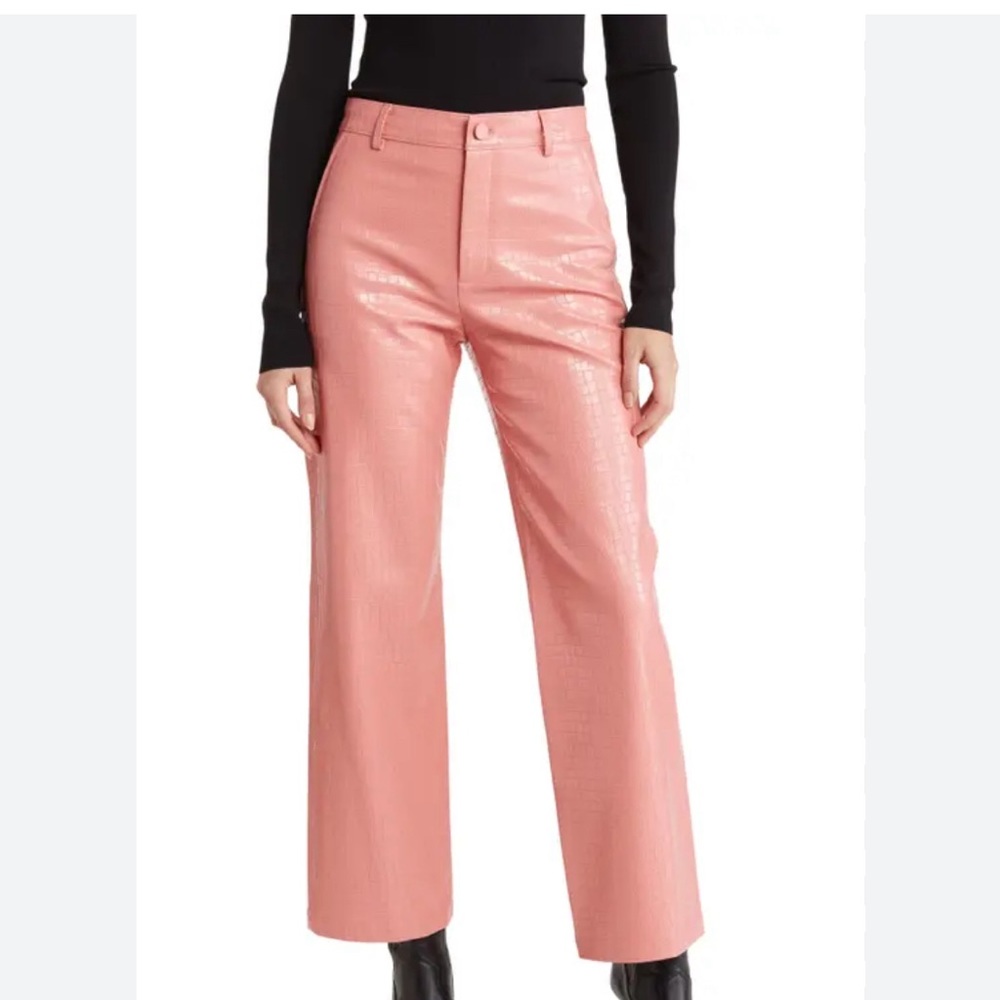 Alice + Olivia Trent Vegan Leather Pant